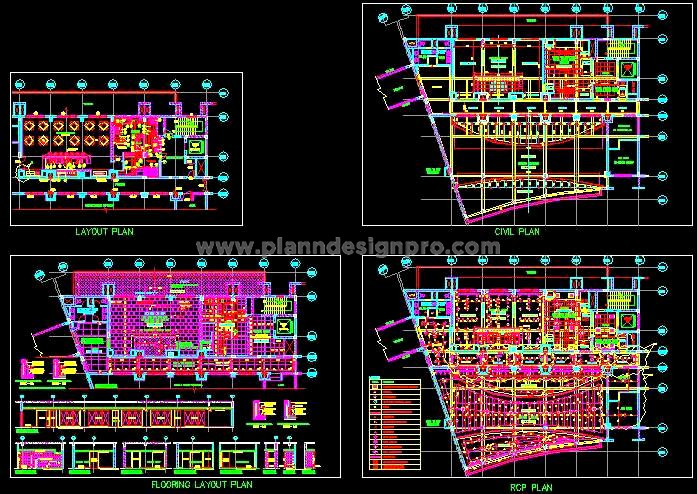 Luxury Bar DWG for 5-Star Hotel- Layout and Furniture